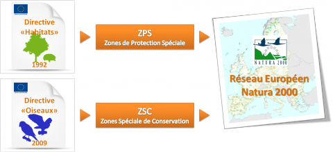 Eléments constitutifs du réseau Natura 2000