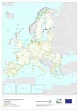 Carte des sites du réseau Natura 2000 en Europe